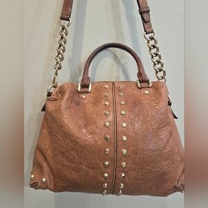 Michael kors Studded Leather Tote Bag - Brown